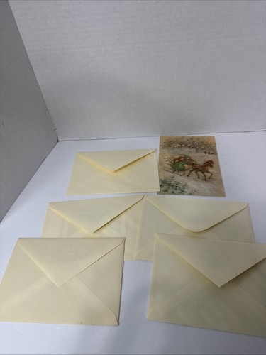 vintage 5 hallmark christmas cards in great condition
