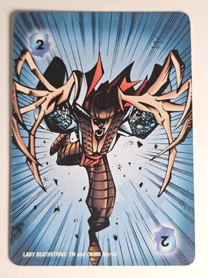 Marvel OVERPOWER 2 INTELLECT POWER CARD - Lady Deathstrike - IQ - 2I 2 I  TCG 