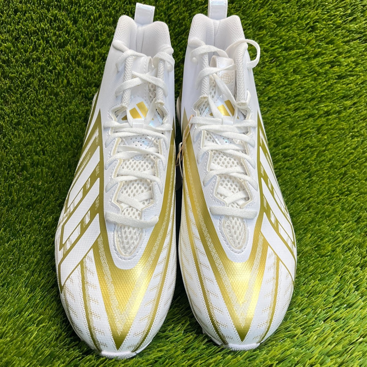 Adidas Freak Spark MD 23 Mens Size 11 White Gold Running Outdoor