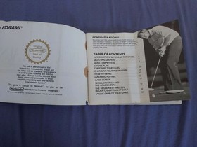NES - Jack Nicklaus Manuel PAL - Nintendo Original PROMO