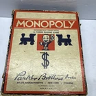 Vintage 1935 MONOPOLY Board Game Parker Brothers Wood Pieces. No board!