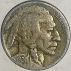 1924-P 5C Indian Head Buffalo Nickel Chief Iron Tail