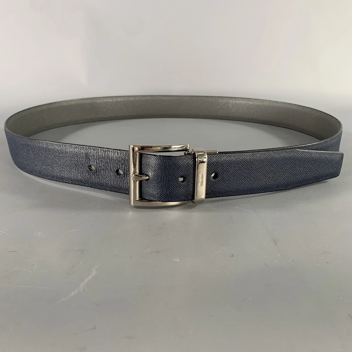 PRADA Leather Blue Belts for Men for sale | eBay