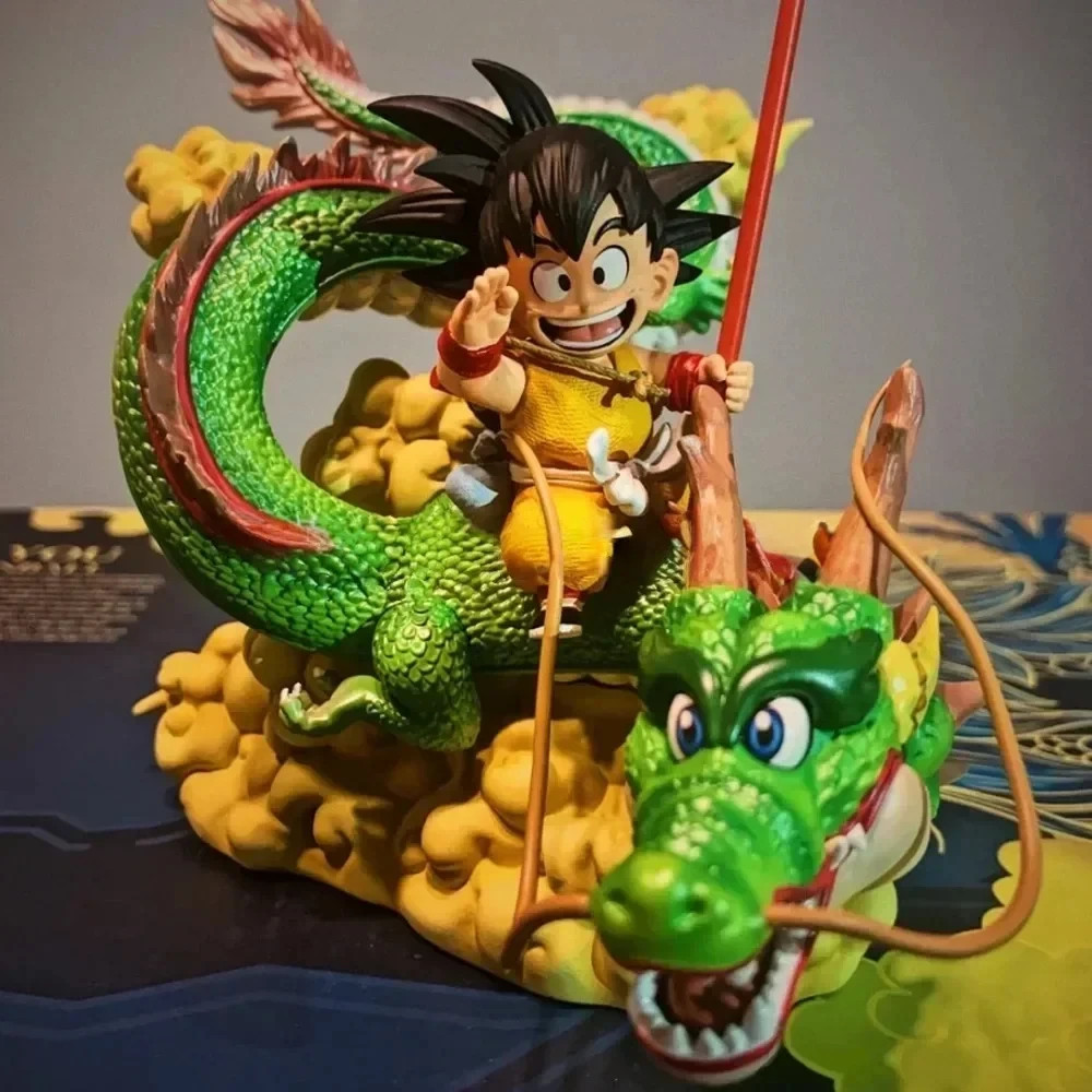 Figurine Dragon Ball Z GOKU Enfant et Shenron Pvc 15 cm Coll