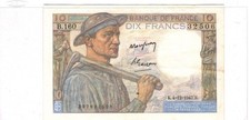 France 10 Francs, 1947 Banknote as pictured 397632506