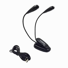 Vantone LED Music Stand Light, Clip on or Free Standing Book Reading Lamp, Fl...