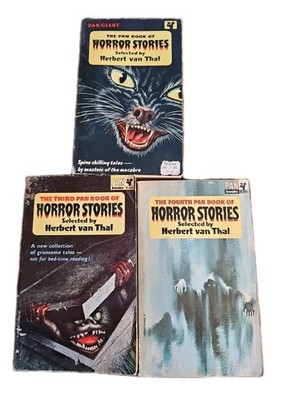 Vintage Pan Book of Horror Stories Lot (3) Herbert Van Thal 1959 64 UK
