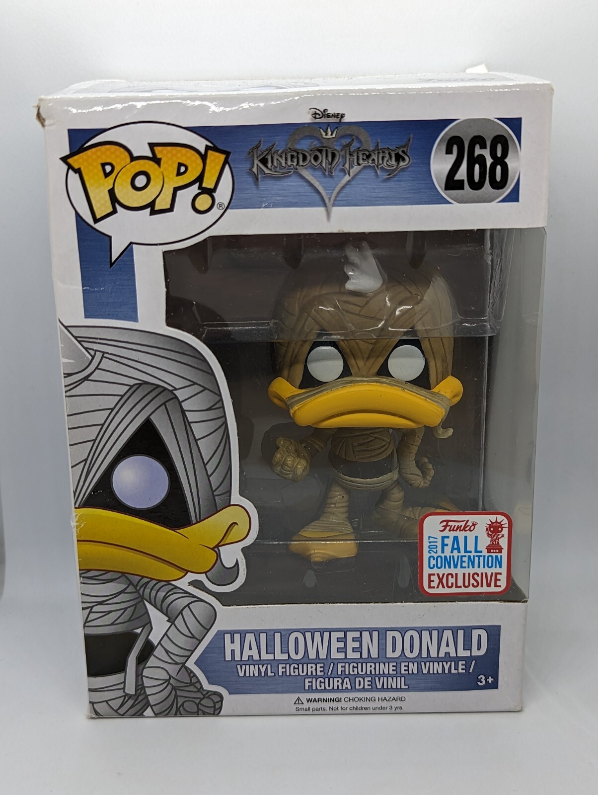 Kingdom Hearts Halloween Town Donald Duck Funko 2017 Fall Convention Box Damaged