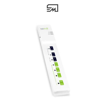 TrickleStar TS1104 7-outlet extension Power Strip with Surge Protection 3F Cord