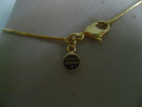 Cadena Serpiente Cuadrada Frey Wille FREYWILLE Chapada en Oro 24K 39 cm Hecha en Alemania NUEVA - Imagen 15 de 16