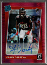2021 Donruss Optic Rated Rookies Red Hyper #290 Frank Darby Auto 