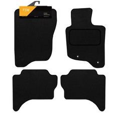 Fits Mitsubishi L200 Warrior Dble Cab 2015-On Carpet Car Floor Mats Stepped Edge