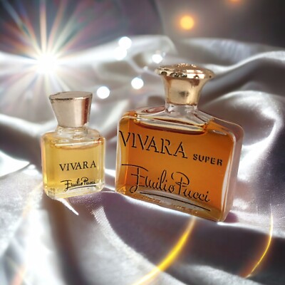 Vintage Vivara Super Perfume by Emilio Pucci 7ml + Vivara Miniature Perfume 2ml