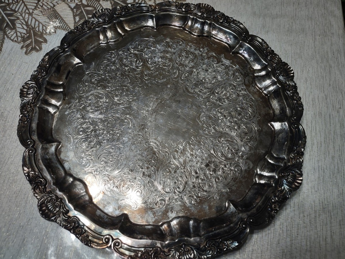 Poole EPC Authentic Reproduction Footed Round Platter 3216 16