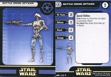 Star Wars Miniatures Clone Strike BATTLE DROID OFFICER 31 card
