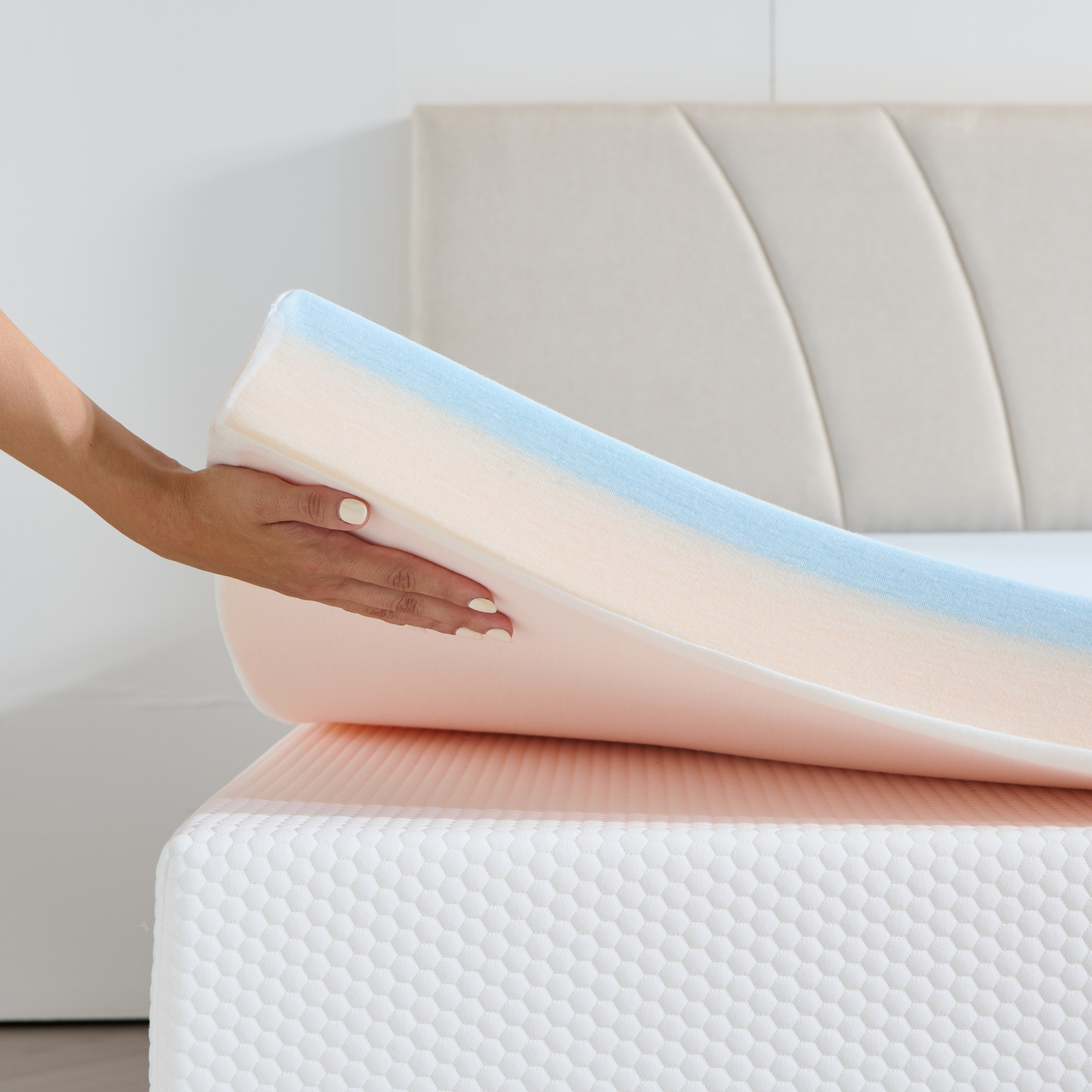 Mattress Topper-2/3 Inch Cooling Gel Memory Foam Mattress Topper,Twin Full Queen