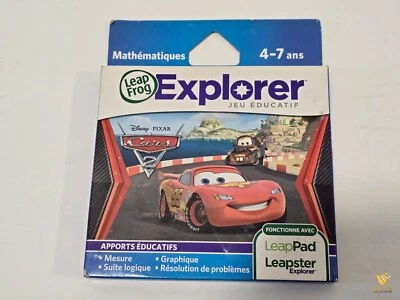 LeapPad Leapstester Explorer Disney Cars 2 Lernspiel Mathe Französisch Leap Frog - Bild 1 von 2