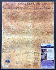 SENATOR MARCO RUBIO SIGNED 11X14 DECLARATION OF INDEPENDENCE PHOTO FLORIDA JSA
