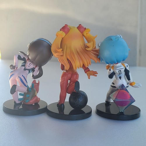 EVANGELION R-Style Petit Figura Rei Asuka Mari EVA Escuela BANDAI Plugsuit Ángulo - Imagen 3 de 13