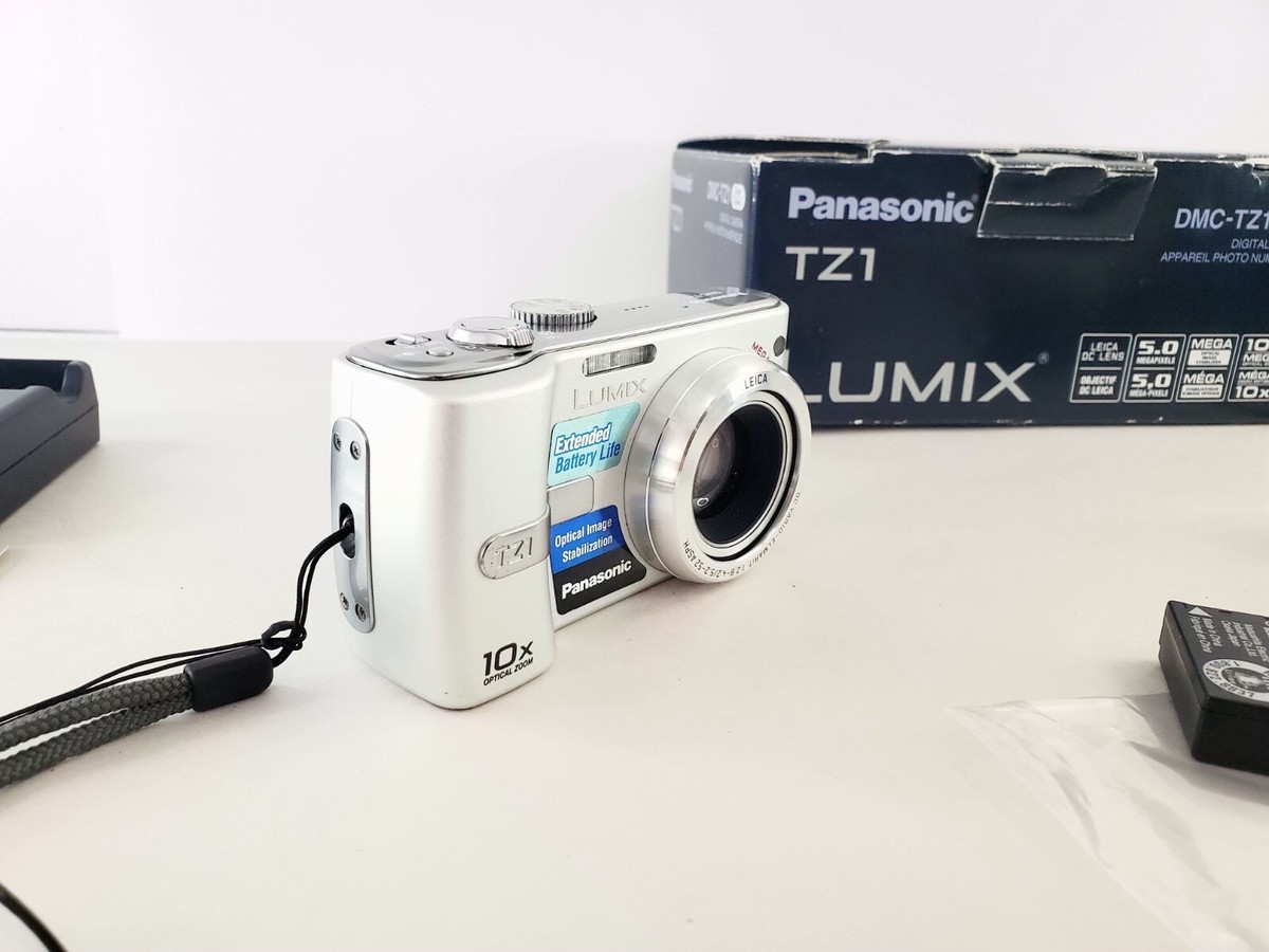 Panasonic Lumix DMC-TZ1 Digital Camera 10x Optial Zoom 5MP Battery