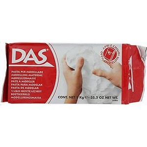 das 1kg white modelling clay