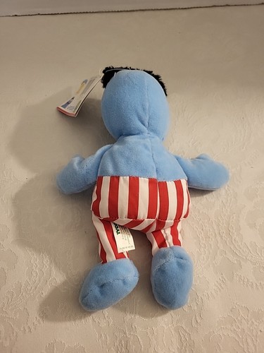 VINTAGE 1997 SESAME STREET BEANS HERRY MONSTER STUFFED ANIMAL PLUSH BEAN BAG TOY - Picture 3 of 3