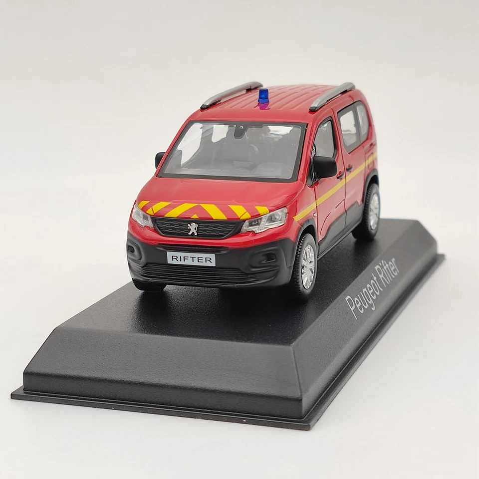 1/43 Norev Peugeot Rifter 2019 Pompiers Red Diecast Models Car Christmas Gift - Image 4 of 4