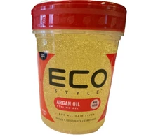 Eco Style Argan Oil Styling Gel – Max Hold, Alcohol-Free, 32 oz