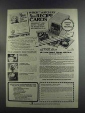 1982 Weight Watchers Ad - Recipe Cards