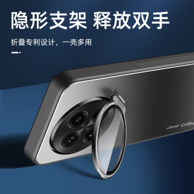 For OnePlus Ace 5 Pro Luxury Metal Hybrid Armor Case Camera Cover KickStand