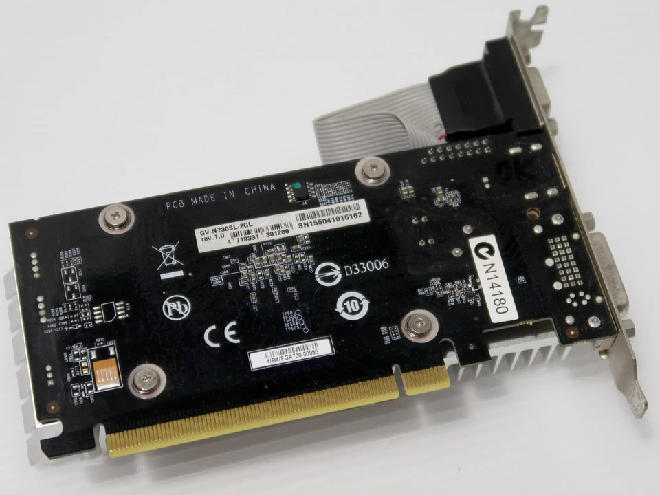 GeForce GT 730, 2GB DDR3, HDMI, DVI, VGA, Gigabyte GV-N730SL-2GL - WORKING - Image 4 of 4