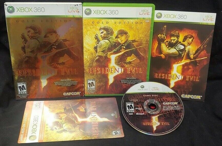 Resident Evil Gold Edition - XBOX 360 Game 1 Owner Mint Disc COMPLETE  Horror