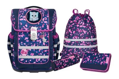 McNeill Ergo Compacto Schoolbag Set 5-teilig Schulranzen Dream dunkelblau rosa