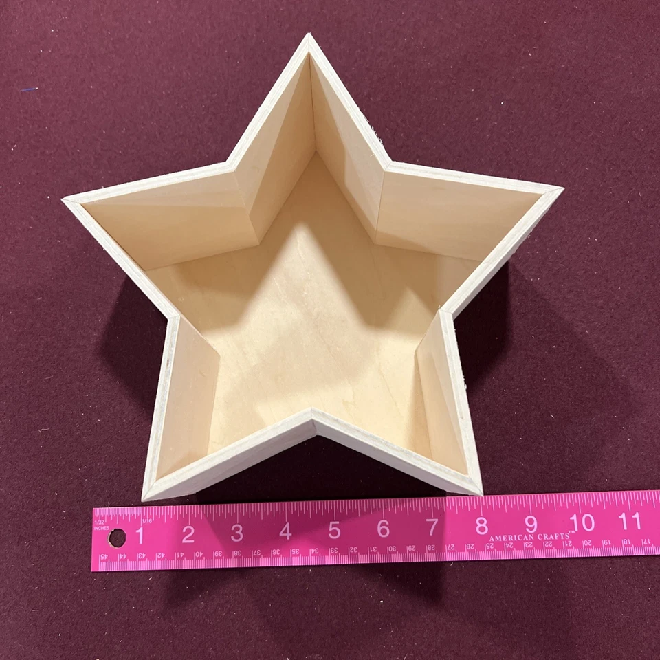 Unfinished Tole Painting Star Box - Image 2 of 4