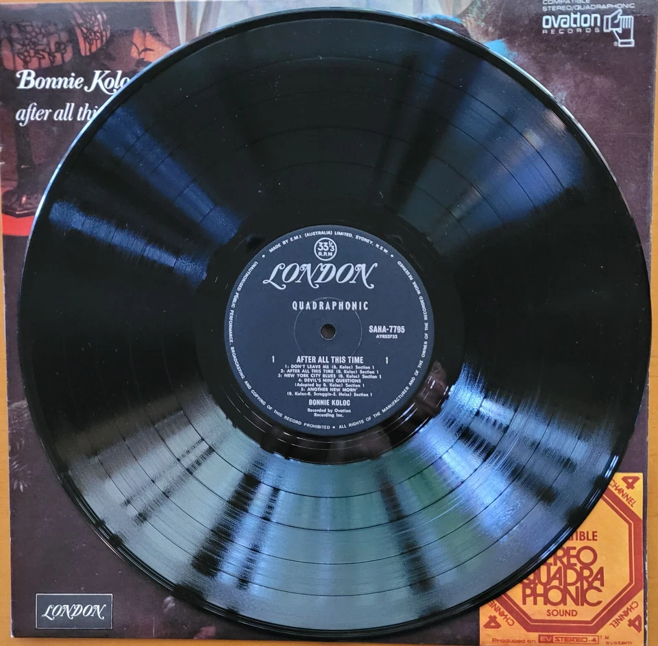 BONNIE KOLOC – AFTER ALL THIS TIME - Quadraphonic - Image 4 of 4