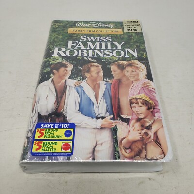 Swiss Family Robinson Family Film Collection VHS Brand New Factory ...