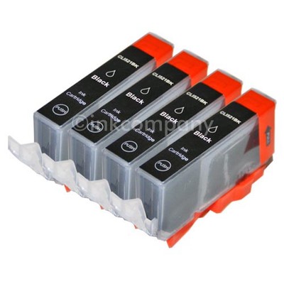 4 Tintenpatronen CANON + Chip CLI-521 PIXMA MP 540 550 560 MX NEU