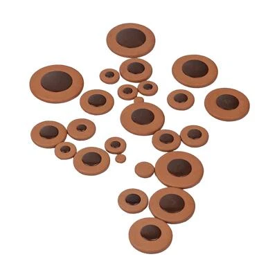 25 Pcs of Set Saxophone Leather Pads Cushion for Yamaha Alto Sax Accessory