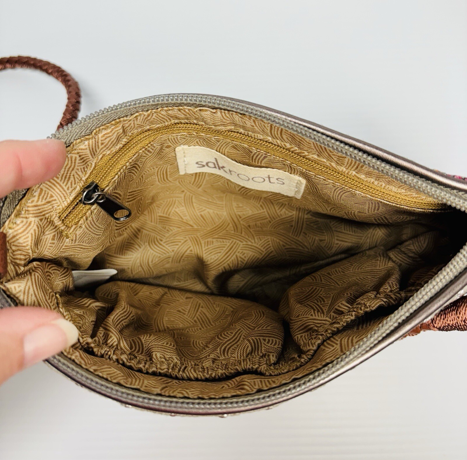 Sakroots Peace Multicolor Patterned Design Crossb… - image 4