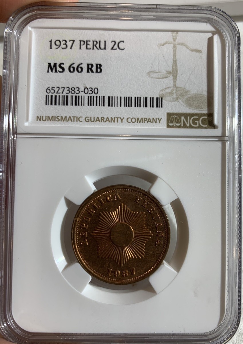 1937 Peru 2 Centavo NGC MS66RB | eBay