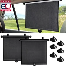 Retractable Car Auto Side Window Baby Sun Shade Shield Cover Roll Curtain Visor