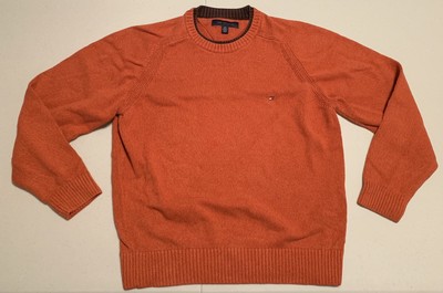 tommy hilfiger orange sweater