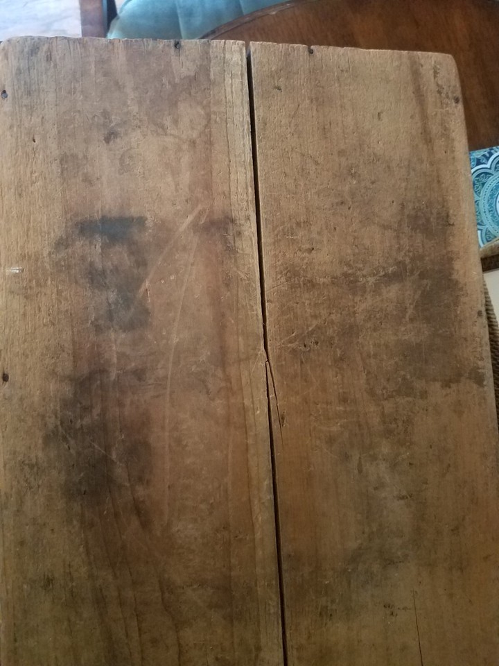 Wood Box Antique Dairy BUTTER Primitive Crate Iron Hardware Ross Bros