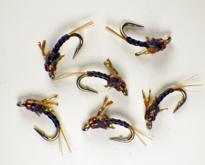 Guide Flies Root Beer Baetis Nymphs - Premium Trout Fly Fishing Flies