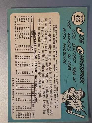 1965 Topps Baseball Singles - Pick Your Card -- 371 to 598 -- High Numbers - Picture 229 of 499