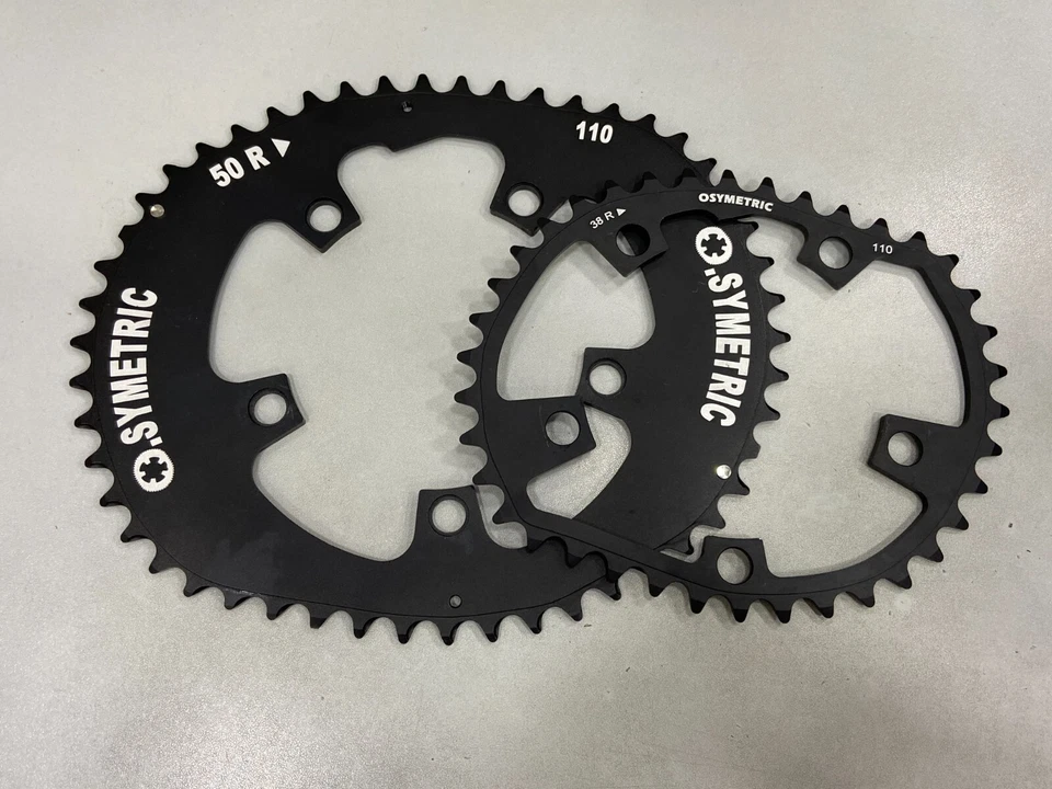 (Defect) Osymetric BCD 110x5 (50T+38T) Bicycle Chainring Set -Fits:Shimano, SRAM - Image 3 of 4