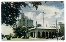Postcard U.S. Post Office View of Busy Corner St Petersburg Florida
