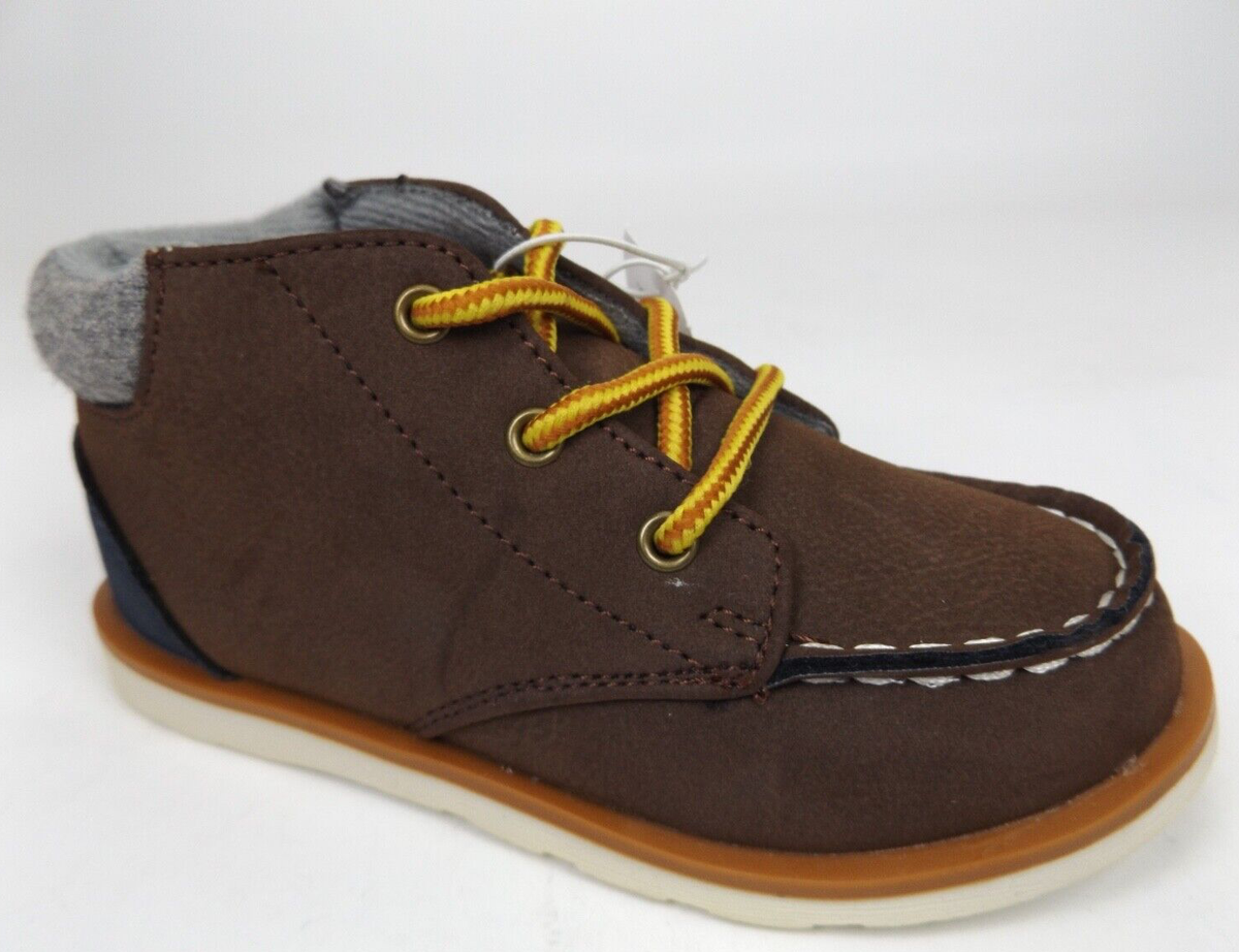 The Children's Place Boys Ankle Toddler Kids Boots Size T Brown, NEW,  1970