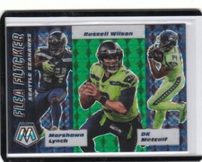 2020 Panini Mosaic Green Flea Flicker #15 Wilson Lynch Metcalf Seahawks