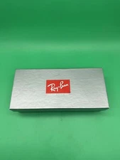 RAY-BAN  SUNGLASSES SILVER  & RED  EMPTY BOX